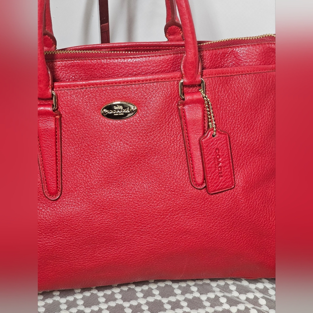EUC Coach Morgan Satchel Pebble leather Shoulder/Crossbody bag) - Picture 12 of 14